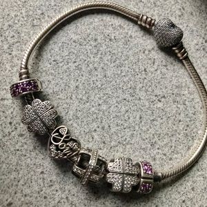 Pandora Bracelet With Charms